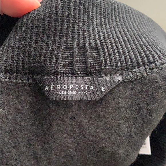 AEROPOSTALE Black Texture Fleeced Leggings - Picture 4 of 5
